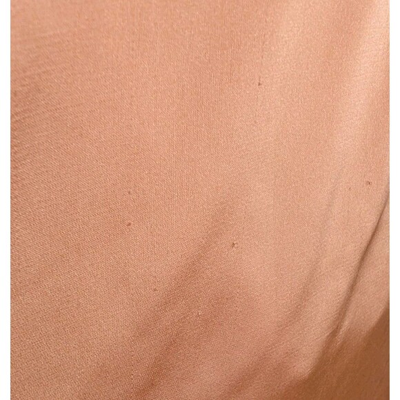 Papermoon Sz S Satin Mini Slip Dress Orange Peach Strappy Open Back Y2K Scoop - Picture 7 of 10